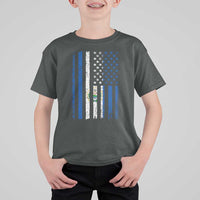 Salvadoran America Flag T Shirt For Kid El Salvador USA Patriotic - Wonder Print Shop