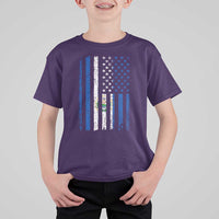 Salvadoran America Flag T Shirt For Kid El Salvador USA Patriotic - Wonder Print Shop