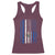 Salvadoran America Flag Racerback Tank Top El Salvador USA Patriotic - Wonder Print Shop