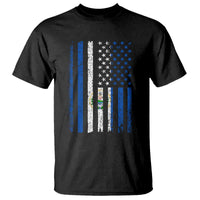 Salvadoran America Flag T Shirt El Salvador USA Patriotic - Wonder Print Shop
