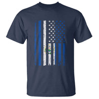 Salvadoran America Flag T Shirt El Salvador USA Patriotic - Wonder Print Shop
