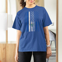 Salvadoran America Flag T Shirt For Women El Salvador USA Patriotic - Wonder Print Shop
