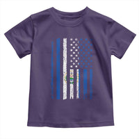 Salvadoran America Flag Toddler T Shirt El Salvador USA Patriotic - Wonder Print Shop