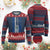 Salvadoran America Flag Knitted Sweatshirt El Salvador USA Patriotic - Wonder Print Shop