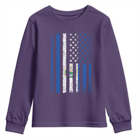 Salvadoran America Flag Youth Sweatshirt El Salvador USA Patriotic - Wonder Print Shop