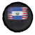 El Salvador American Flag Spare Tire Cover Distressed Grunge USA Salvadoran Pride - Wonder Print Shop