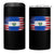El Salvador American Flag 4 in 1 Can Cooler Tumbler Distressed Grunge USA Salvadoran Pride - Wonder Print Shop
