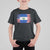 El Salvador American Flag T Shirt For Kid Distressed Grunge USA Salvadoran Pride - Wonder Print Shop