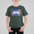 El Salvador American Flag T Shirt For Kid Distressed Grunge USA Salvadoran Pride - Wonder Print Shop