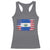 El Salvador American Flag Racerback Tank Top Distressed Grunge USA Salvadoran Pride - Wonder Print Shop