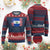 El Salvador American Flag Knitted Sweatshirt Distressed Grunge USA Salvadoran Pride - Wonder Print Shop