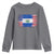 El Salvador American Flag Youth Sweatshirt Distressed Grunge USA Salvadoran Pride - Wonder Print Shop