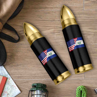 El Salvador American Flag Bullet Tumbler Salvadoran USA Pride Heritage Roots - Wonder Print Shop