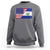 El Salvador American Flag Sweatshirt Salvadoran USA Pride Heritage Roots - Wonder Print Shop