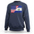 El Salvador American Flag Sweatshirt Salvadoran USA Pride Heritage Roots - Wonder Print Shop