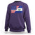 El Salvador American Flag Sweatshirt Salvadoran USA Pride Heritage Roots - Wonder Print Shop