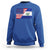 El Salvador American Flag Sweatshirt Salvadoran USA Pride Heritage Roots - Wonder Print Shop