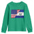El Salvador American Flag Youth Sweatshirt Salvadoran USA Pride Heritage Roots - Wonder Print Shop
