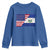 El Salvador American Flag Youth Sweatshirt Salvadoran USA Pride Heritage Roots - Wonder Print Shop