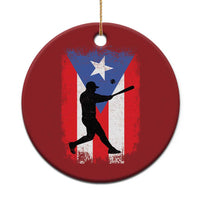 Puerto Rico Flag Baseball Christmas Ornament Cool Distressed Jersey Gift Boricua Boys - Wonder Print Shop