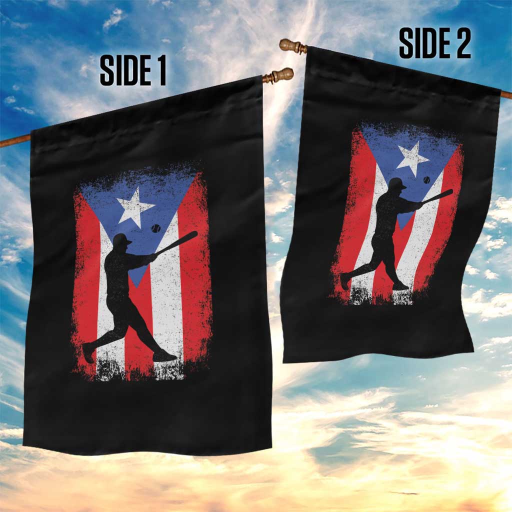 Puerto Rico Flag Baseball Garden Flag Cool Distressed Jersey Gift Boricua Boys - Wonder Print Shop