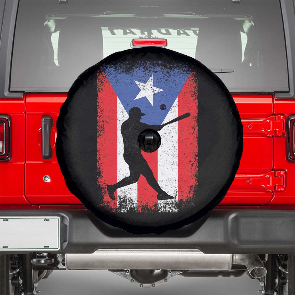 Puerto Rico Flag Baseball Spare Tire Cover Cool Distressed Jersey Gift Boricua Boys - Wonder Print Shop