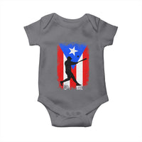 Puerto Rico Flag Baseball Baby Onesie Cool Distressed Jersey Gift Boricua Boys - Wonder Print Shop