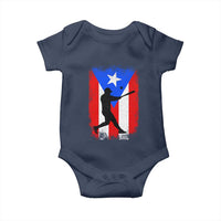 Puerto Rico Flag Baseball Baby Onesie Cool Distressed Jersey Gift Boricua Boys - Wonder Print Shop