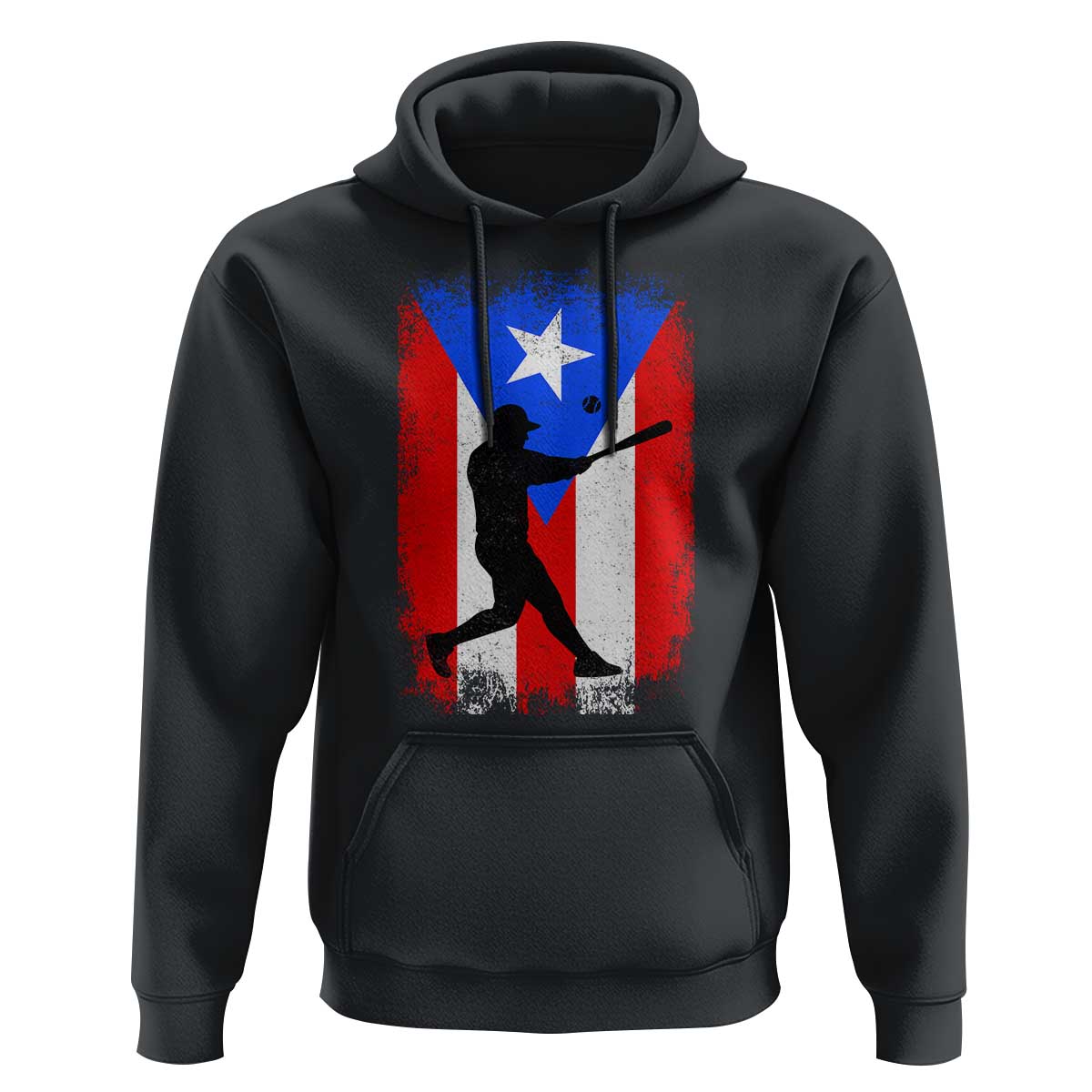 Puerto Rico Flag Baseball Hoodie Cool Distressed Jersey Gift Boricua Boys - Wonder Print Shop