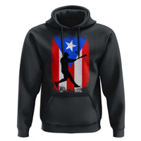 Puerto Rico Flag Baseball Hoodie Cool Distressed Jersey Gift Boricua Boys - Wonder Print Shop