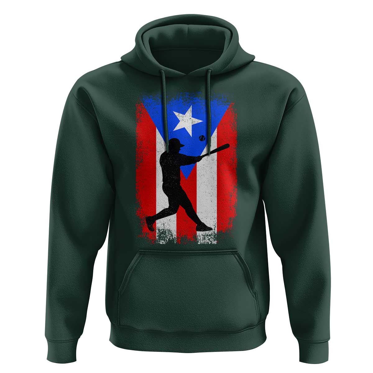 Puerto Rico Flag Baseball Hoodie Cool Distressed Jersey Gift Boricua Boys - Wonder Print Shop
