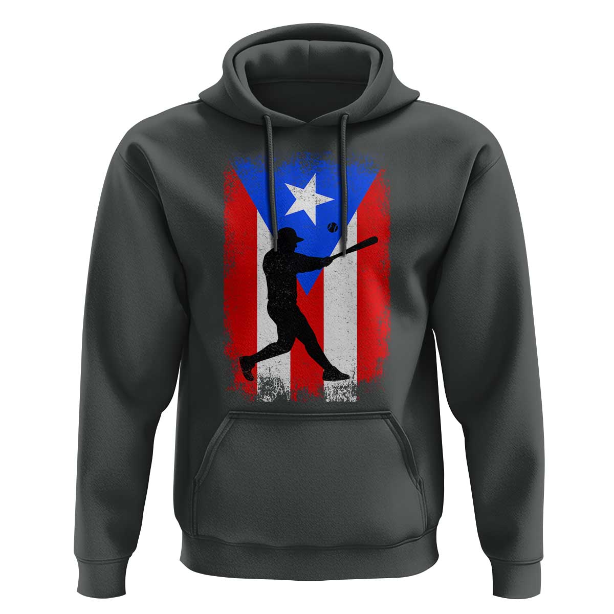 Puerto Rico Flag Baseball Hoodie Cool Distressed Jersey Gift Boricua Boys - Wonder Print Shop