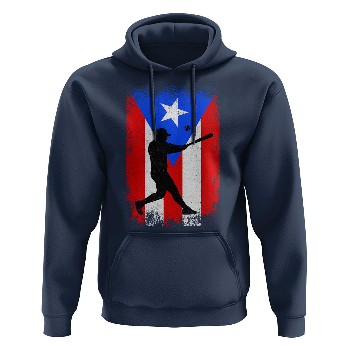 Puerto Rico Flag Baseball Hoodie Cool Distressed Jersey Gift Boricua Boys - Wonder Print Shop