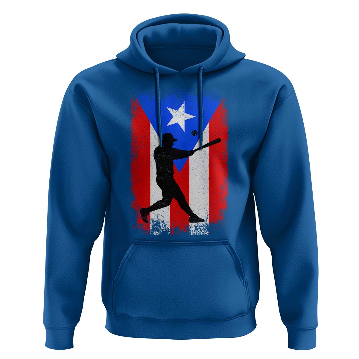 Puerto Rico Flag Baseball Hoodie Cool Distressed Jersey Gift Boricua Boys - Wonder Print Shop