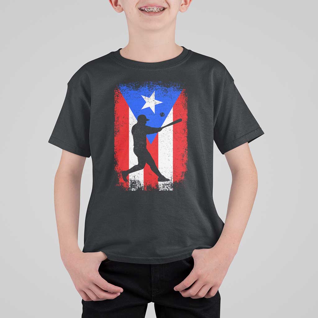 Puerto Rico Flag Baseball T Shirt For Kid Cool Distressed Jersey Gift Boricua Boys - Wonder Print Shop