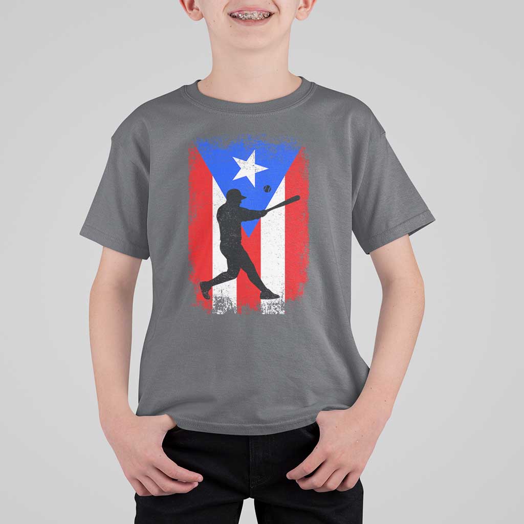 Puerto Rico Flag Baseball T Shirt For Kid Cool Distressed Jersey Gift Boricua Boys - Wonder Print Shop