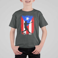 Puerto Rico Flag Baseball T Shirt For Kid Cool Distressed Jersey Gift Boricua Boys - Wonder Print Shop