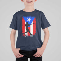 Puerto Rico Flag Baseball T Shirt For Kid Cool Distressed Jersey Gift Boricua Boys - Wonder Print Shop