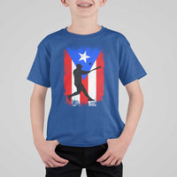 Puerto Rico Flag Baseball T Shirt For Kid Cool Distressed Jersey Gift Boricua Boys - Wonder Print Shop