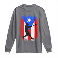 Puerto Rico Flag Baseball Long Sleeve Shirt Cool Distressed Jersey Gift Boricua Boys - Wonder Print Shop
