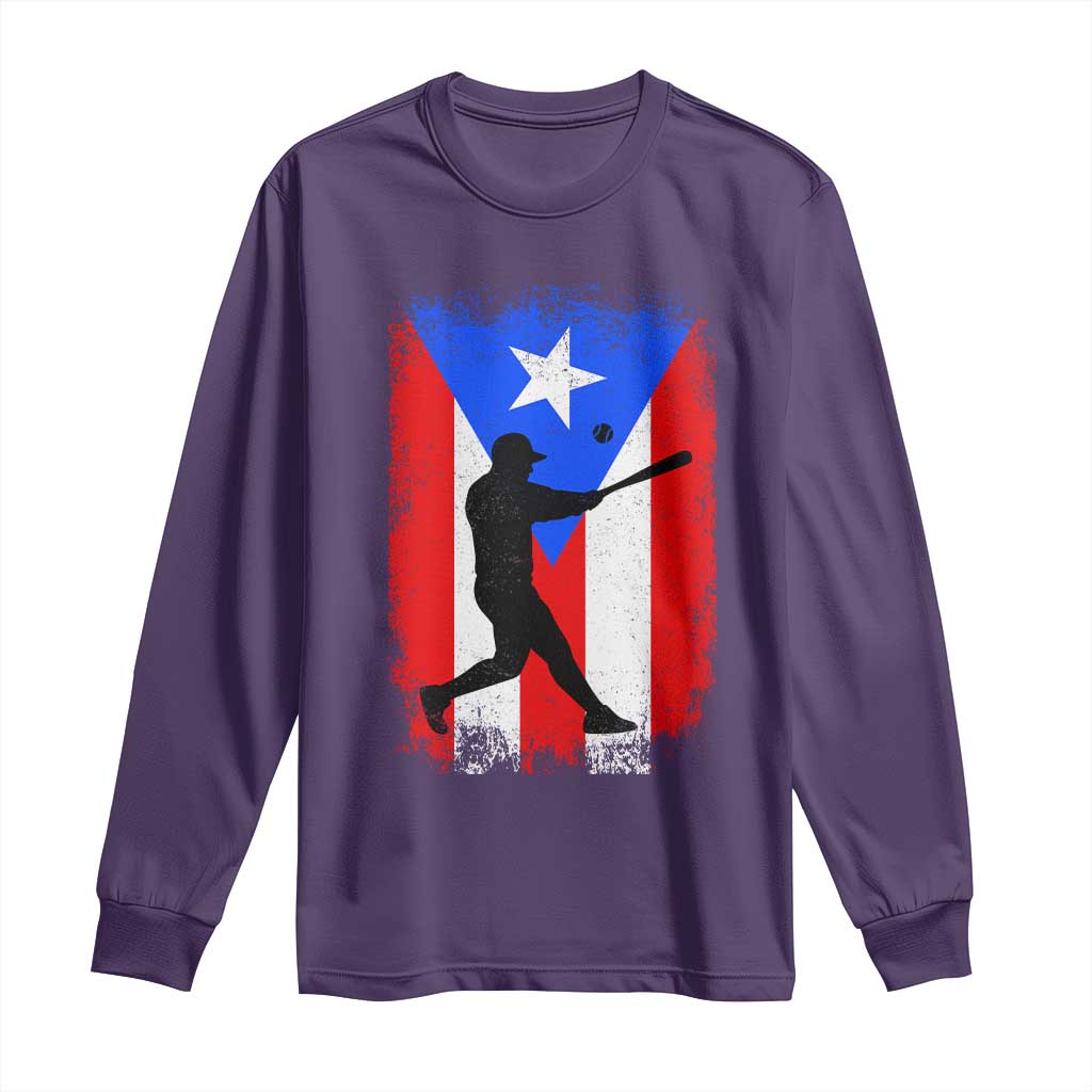 Puerto Rico Flag Baseball Long Sleeve Shirt Cool Distressed Jersey Gift Boricua Boys - Wonder Print Shop