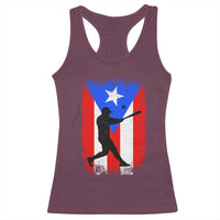 Puerto Rico Flag Baseball Racerback Tank Top Cool Distressed Jersey Gift Boricua Boys - Wonder Print Shop