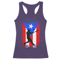 Puerto Rico Flag Baseball Racerback Tank Top Cool Distressed Jersey Gift Boricua Boys - Wonder Print Shop