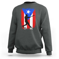 Puerto Rico Flag Baseball Sweatshirt Cool Distressed Jersey Gift Boricua Boys - Wonder Print Shop