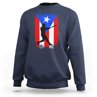 Puerto Rico Flag Baseball Sweatshirt Cool Distressed Jersey Gift Boricua Boys - Wonder Print Shop