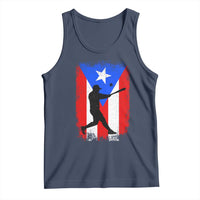 Puerto Rico Flag Baseball Tank Top Cool Distressed Jersey Gift Boricua Boys - Wonder Print Shop