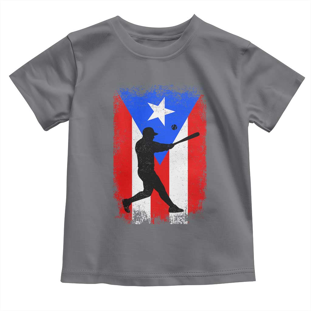 Puerto Rico Flag Baseball Toddler T Shirt Cool Distressed Jersey Gift Boricua Boys - Wonder Print Shop