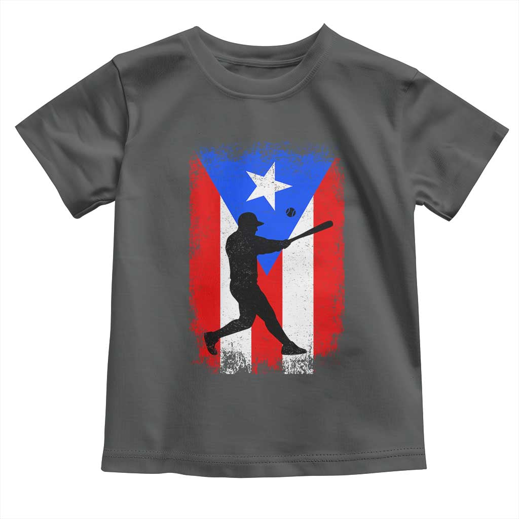 Puerto Rico Flag Baseball Toddler T Shirt Cool Distressed Jersey Gift Boricua Boys - Wonder Print Shop