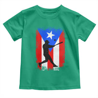 Puerto Rico Flag Baseball Toddler T Shirt Cool Distressed Jersey Gift Boricua Boys - Wonder Print Shop
