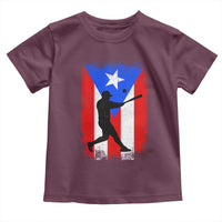 Puerto Rico Flag Baseball Toddler T Shirt Cool Distressed Jersey Gift Boricua Boys - Wonder Print Shop